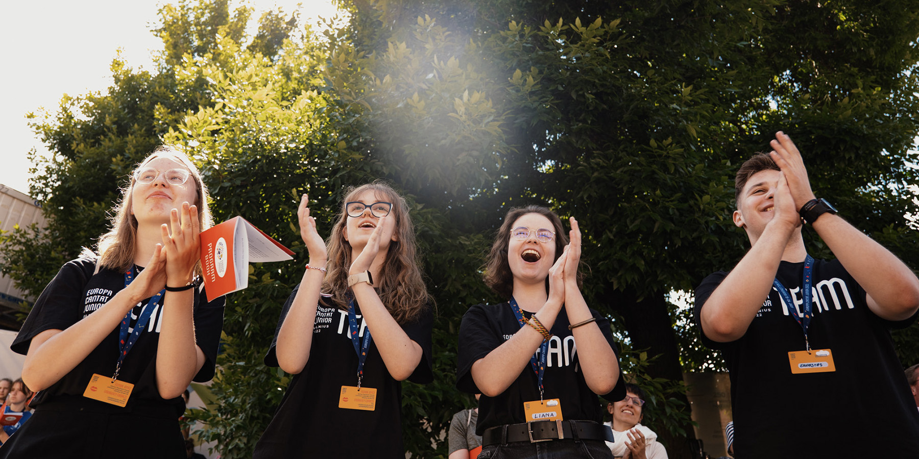 Kinderen zingen op het internationaal koorfestival Europa Cantat Junior